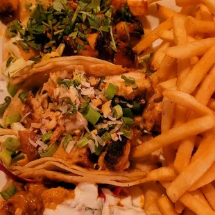 Coconut Curry Taco, Tikka Taco &amp; Sriracha Taco