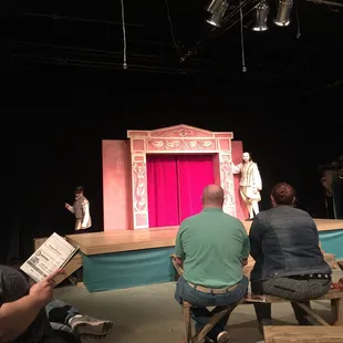 The stage.