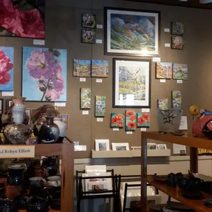 Pottery and paintings