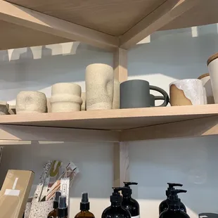 inside area has the cutest ceramics (and more) for sale!!