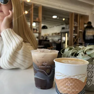 Salted Carmel Latte and Almond bark cold brew.