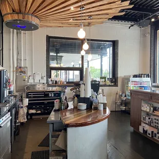 the kitchen and dining area