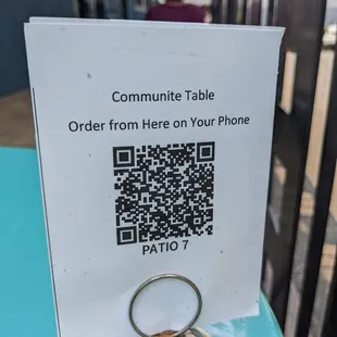 Menu QR