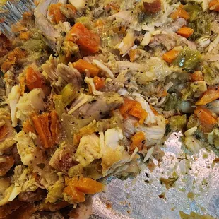 Close up of filling