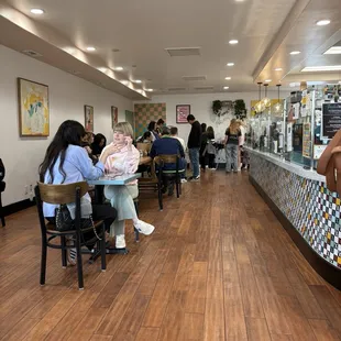 Inside during the anniversary