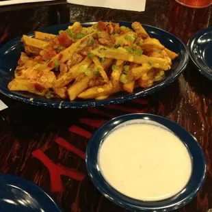 The Community Platter and Miracle Fries for appetizer which we really didn't need because our meal,was HUGE