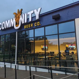 the outside of the building