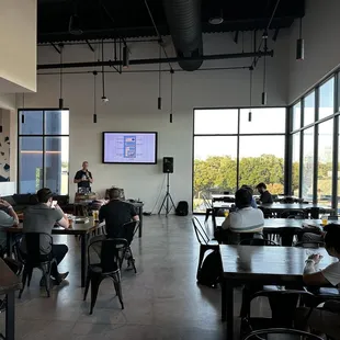 Upstairs event setup