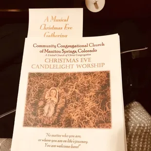 Xmas eve musical service