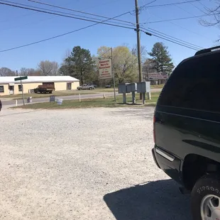 View from the parking lot