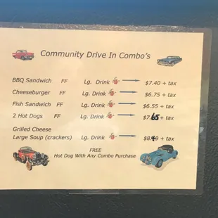 We got the combo cheeseburger meal, free hot dog!!