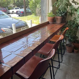 Really cute interior and places to sit!