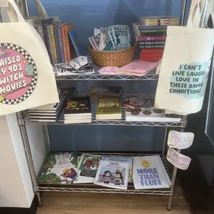 All local Columbus authors featured on this rack