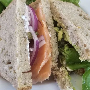 Smoked Salmon Sandwich