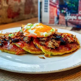 Pulled Pork Johnny Cakes