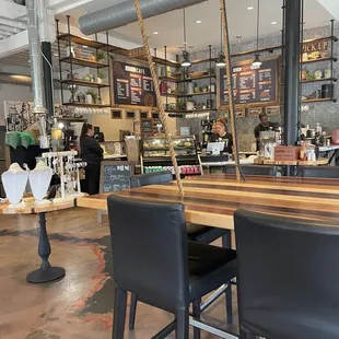 Inside! Lots of space