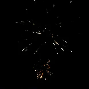 First fireworks of the evening at Community Park.