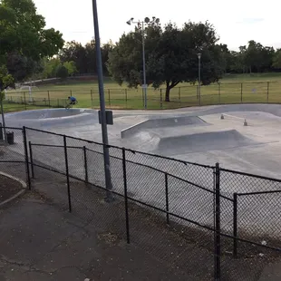 The lone biker and skateboarders