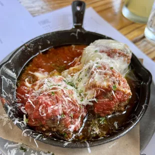 Meatballs looked great but were very dry. Pass on this one.