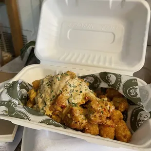 Crab Crab Cake Totchos