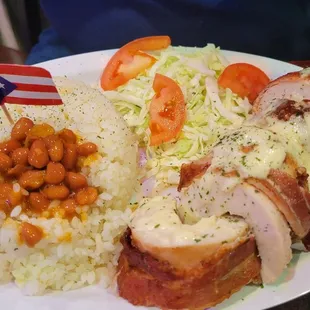 Relleno de Pollo con Maduro