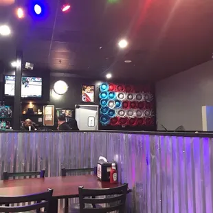 Inside was bright and clean