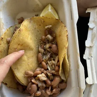 Chicken taco
