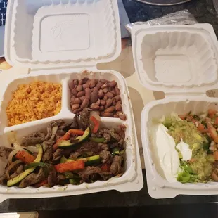 a variety of food items