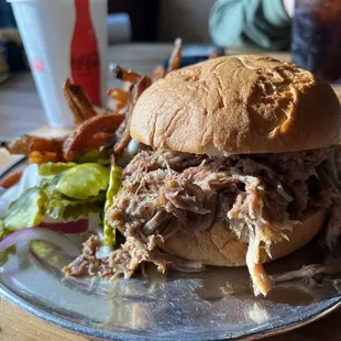 Pulled pork sandwich
