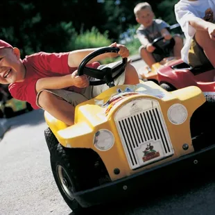 Driving School kiddie ride at Como Town Amusement Park  in Saint Paul, MN.