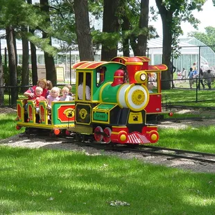 Como Town Train family ride at Como Town Amusement Park  in Saint Paul, MN.