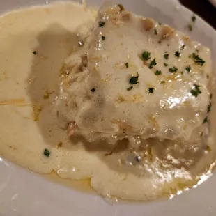 Green chile chicken lasagna