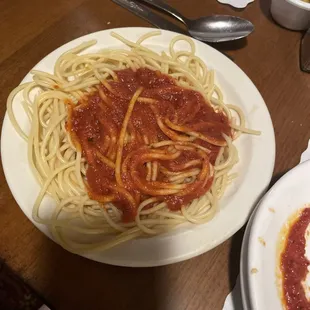 Spaghetti with marinara!