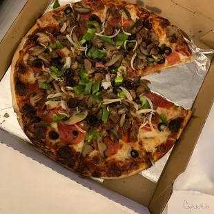 a pizza in a box