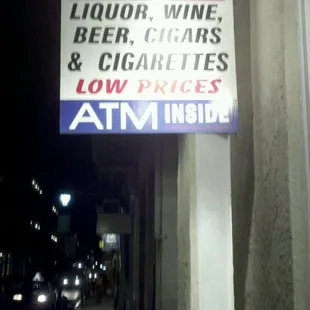 a sign on the side of a building