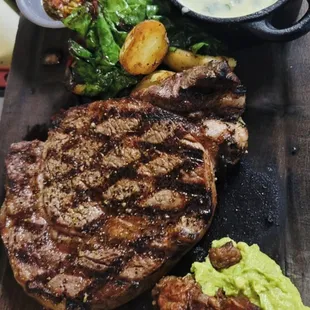 Rib eye steak compadres style