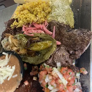 Carne asada plate