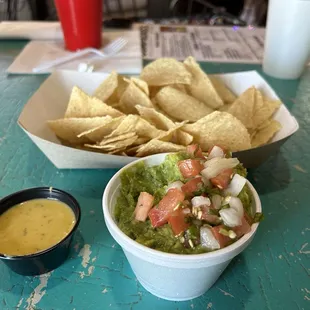 Guacamole and chips