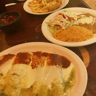 enchiladas and enchiladas