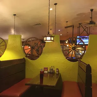 The interior of Compadres.