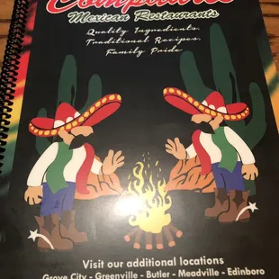 the menu