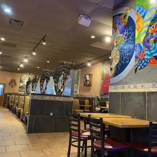 Interior of restaurant