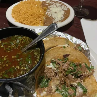 Birria Tacos Meal