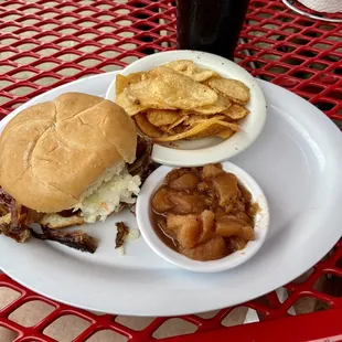 a plate of food on a table
