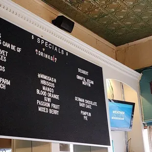 Menu board