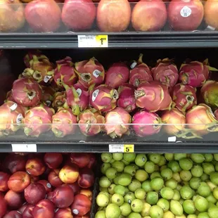 Tomatillos and Dragon fruit.