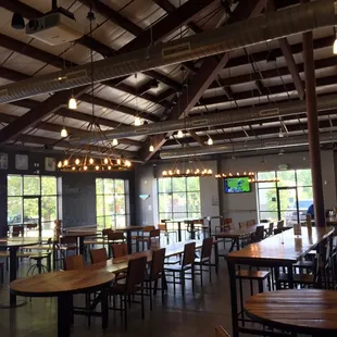 Interior of taproom: Compass Rose Brewery