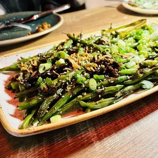 Schezwan green beans
