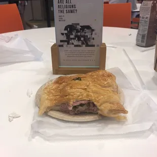 a sandwich on a table