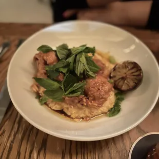 Fried Chicken and Coconut Grits